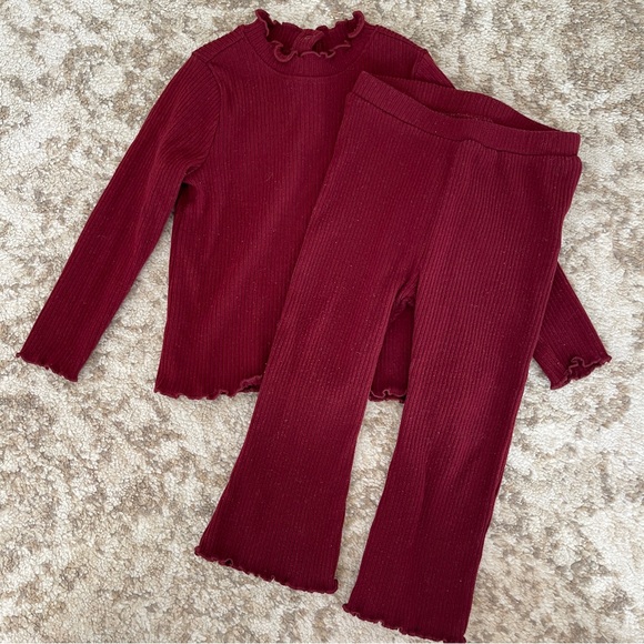 Set of 2 Baby Girl Top + Pant Sets 18-24 months - Picture 5 of 8